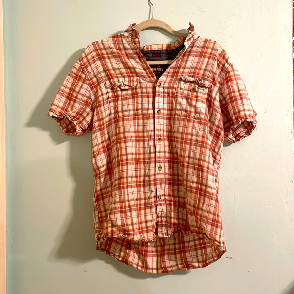 Casual plaid button down